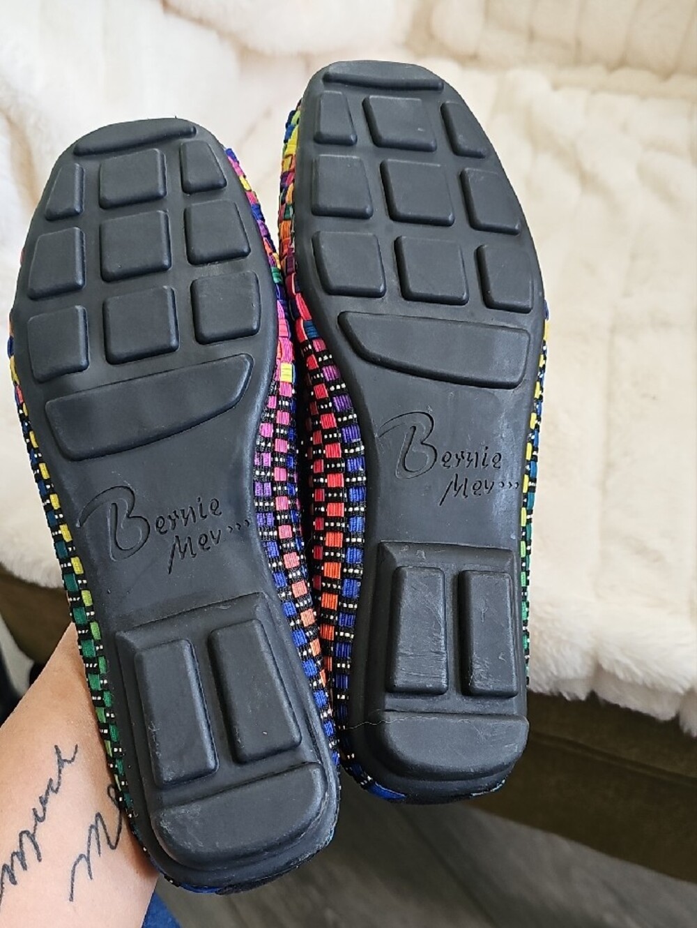 bernie mev. Black Slip-On with Rainbow Braided Trim And Metallic Accents - Picture 10 of 10